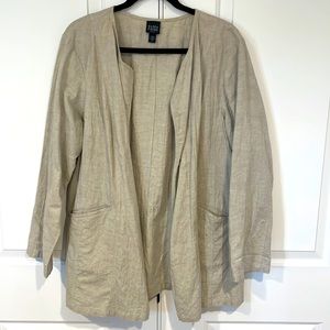Eileen Fisher Cotton Linen Jacket 1x